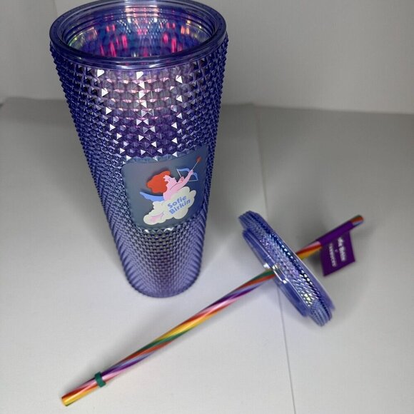 Starbucks Summer 2024 Sofie Birkin‎ Rainbow Pride Bling Studded Venti Tumbler - Picture 5 of 5